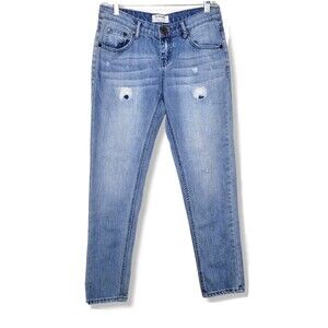 ONE TEASPOON Awesome Baggies Meduim Rise Distressed Jean in Blue Size 25